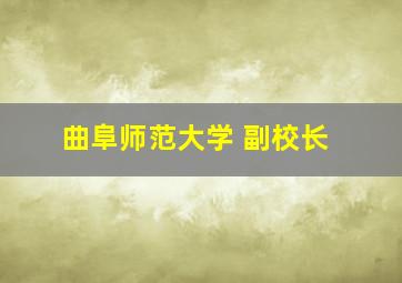 曲阜师范大学 副校长